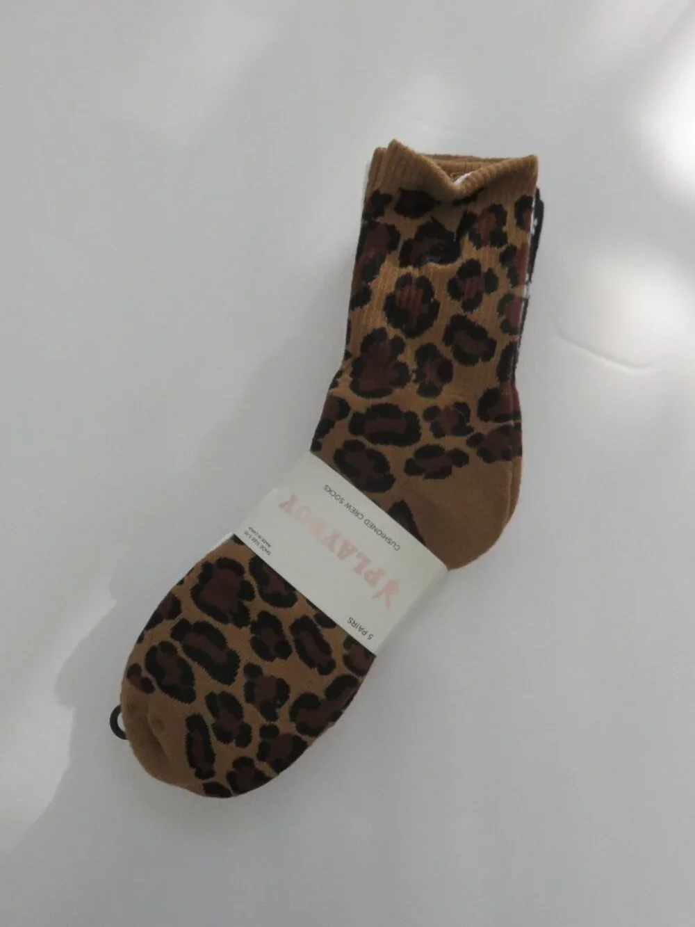 (#142) Playboy Multi-color 5-PK Signature Logo Bunny Cushioned Crew Socks